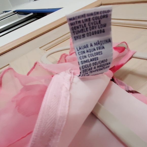 Girl Tribe Floral Flutter Sleeve Dress Sz 5/6 - Picture 7 of 7